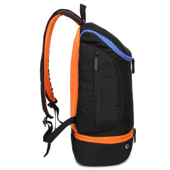 Blank sports basketball backpack with independent ball compartment